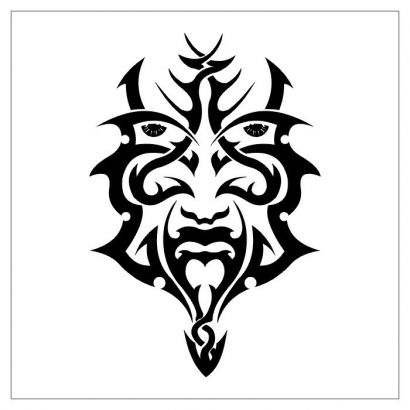 Tribal Mask Tats